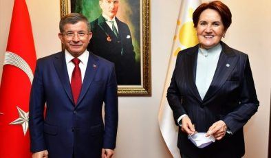 Davutoğlu’ndan Akşener’e destek ziyareti