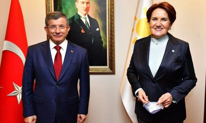 Davutoğlu’ndan Akşener’e destek ziyareti