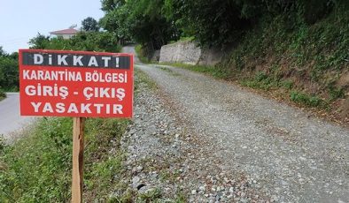 Giresun’un Espiye ilçesinde karantina uygulaması