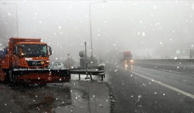 Bolu Dağı’nda kar yağışı başladı