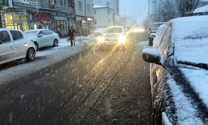 Ardahan, nisan ayında beyaza büründü