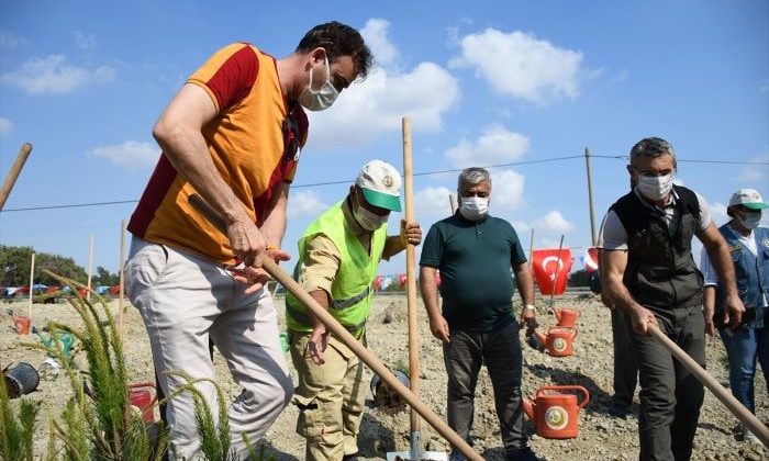 Adana’da Fatih Terim Hatıra Ormanı’na fidan dikildi