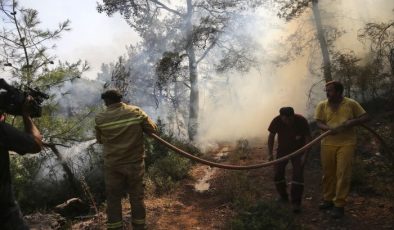 Bodrum’daki orman yangınını söndürmek için herkes seferber oldu