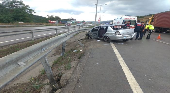 Samsun’da otomobilin bariyere çarpması sonucu bir kişi öldü