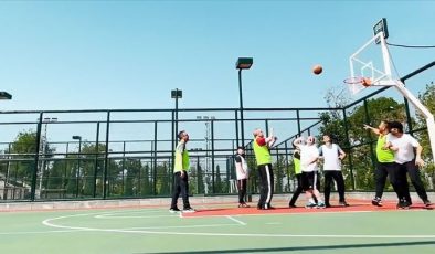 Erdoğan, Oynadığı basketbol maçından video paylaştı