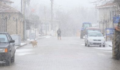 Trakya’da kar yağışı etkili olmaya başladı