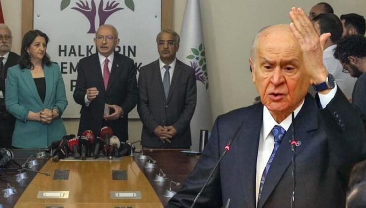 Nevruz mesajı paylaşan Bahçeli, HDP’yi ziyaret eden Kılıçdaroğlu’na yüklendi